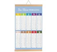 Maxmoc Poster 1x1 per l'Apprendimento, Trainer Einmaleins per Bambini, Tabella Einmaleins per il Conteggio Ludico, Poster Educativo di Matematica per Scuola Elementare, Tabella di Moltiplicazione per