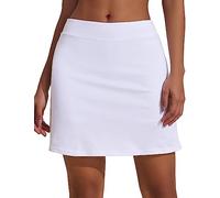 MAXMODA Pantaloncini Sportivi da Donna Gonna Sportiva da Donna Gonna da Tennis Hockey Golf con Tasche Laterali Bianco