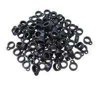 Maxmoral 100 anelli di ricambio in silicone nero con diametro interno di 8 mm, per penna stilografica, anti-perdita, per telefoni cellulari e chiavette USB