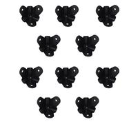 Maxmoral 10PCS Box Speaker Corner Protector Strength Black Metal Box Corner Protector 44x44x44MM per proteggere mobili scatola angolo