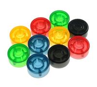 Maxmoral 10PCS Footswitch Topper Chitarra Pedale Topper Plastica Multicolore Pedale Cap Effetti Chitarra Effetti Pedale Effetti Pedale Pedale Chiodo Cap Singolo Pedale Cap Accessorio Footswitch Cap