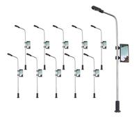 Maxmoral 10PCS Railway Modello Treno Luce Pali 3V 1:100 Scala Doppio Ended Gauge Modello Treno Layout Paesaggio Tavolo Sabbia Costruzione Illuminazione Pista Miniature Accessori Paesaggio