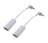 Maxmoral 2PCS USB-C a spina rotonda adattatore pannello solare per telecamere di sorveglianza 4,4 x 0,7 pollici Tipo-C femmina a DC 3.5mm maschio cavo connettore