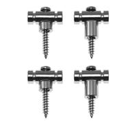 Maxmoral 2Sets Rullo per chitarra String fermo String Guide String Tree Parti di ricambio stabile Stringing Guitar Head String Presser per chitarra elettrica cromata