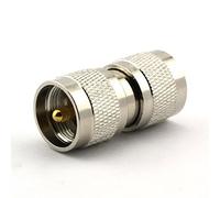 Maxmoral - Adattatore coassiale coassiale UHF maschio a UHF PL-259 PL259, 2 pezzi