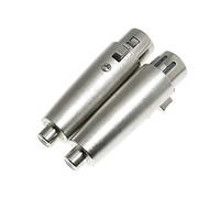 Maxmoral Convertitore adattatore da XLR a RCA, 2 pezzi, connettori in metallo per microfono audio e elettronica