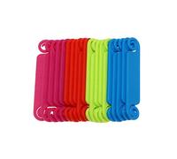 Maxmoral - Etichette per cavi multicolore per la gestione dei cavi scrivibili, per USB, computer, telefono, caricabatterie, cavi di alimentazione, 20 pezzi