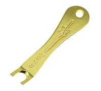 Maxmoral Perni per ponte per chitarra acustica, estrattore per pioli, strumento di rimozione multifunzione, in metallo, colore: dorato