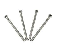 Maxmoral - Perno per cerniera per porta, 4 pezzi, 3,5 cm, per sostituzione di sicurezza per porte interne, colore: argento