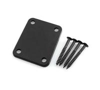 Maxmoral Piastra per collo per chitarra elettrica, nera, per chitarra e basso, parti di ricambio, accessori, con viti