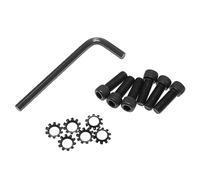 Maxmoral Set di 6 viti a testa esagonale UNF da 1/4-28 x 3/4" con rondelle di bloccaggio dei denti esterne, viti di ricambio con impugnatura a brugola AR con chiave esagonale, filettatura fine