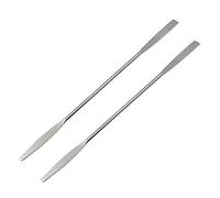 Maxmoral - Spatola a doppia estremità in acciaio INOX, con estremità piatta e punta affusolata, 50 mm x 9 mm