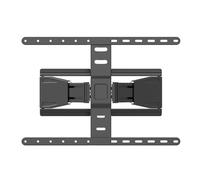 MAXMOUNT Supporto da parete per TV Ultra-Slim 109,2 - 228,6 cm - Inclinabile e girevole - Supporto TV per TV fino a 50 kg - VESA 400 x 400 - Supporto da parete per TV sottile, nero