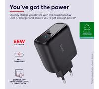 Maxo Caricatore USB-C da 65W, 75% da materiali riciclati, Caricatore Veloce con Cavo USB-C da 2m, Adattatore di Alimentazione per iPhone, iPad, Samsung Galaxy, Smartphone, Tablet - Nouvo
