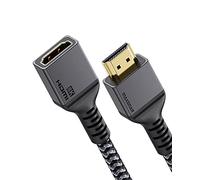 Maxonar Cavo di prolunga HDMI 0.4m, 8K@60Hz HDMI 2.1 Extender da maschio a femmina,48Gbps,4K@144Hz 10K HDCP2.2 eARC HDR QMS VRR QFT ALLM,Cavo da gioco compatibile per TV Stick,PS5