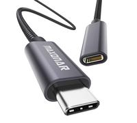 Maxonar Cavo di prolunga USB C 1m da USB 3.2(10gbps) tipoC maschio a femmina 5A ricarica e sincronizzazione per docking station, M2 MacBook Pro,Dell XPS,Surface Book,Smasung Note20 Galaxy S23 Grigio