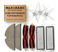 Maxorado Set di accessori adatto per robot aspirapolvere Roborock S4 S5 MAX S6 Pure E2 E3 E4 E5 Q5 Xiaomi C1