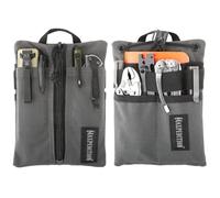 MAXPEDITION Platy Pocket Organizer, porta-attrezzi EDC resistente da uomo, portafoglio da collo con laccio in paracord, può contenere torcia, multiutensile, penna, taccuino (grigio lupo, 12,7 x 17,8