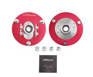 maXpeedingrods 2 x Piastre Camper Regolabili per Coilover Ammortizzatori Anteriori di per BMW E46 Serie 3 1998-2005, Front Top Mounts Camber Plates