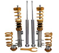 maXpeedingrods 4 Sospensioni Regolabile Ammortizzatori Coilover Accessori Auto Assettato per Fiat Grande Punto 1.2, 1.4, 16V 1.3D, 1.4T-, 1.9D 05-2012 (199), Oro