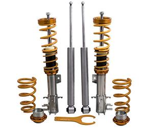 maXpeedingrods 4 Sospensioni Regolabile Ammortizzatori Coilover Accessori Auto Assettato per Fiat Grande Punto 1.2, 1.4, 16V 1.3D, 1.4T-, 1.9D 05-2012 (199), Oro