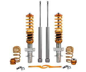 maXpeedingrods Ammortizzatori Per Polo 6R 1.4 TDI 1.6 TDI Regolabili Sospensioni Coilovers
