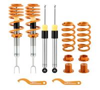 maXpeedingrods ammortizzatori racing per Audi A4 B6 per B7 8E ammortizzatori auto per Tutti i modelli 1.8T 1.9TDi 2000-2007 coilover kit ?2 ammortizzatori anteriori +2 ammortizzatori posteriori?Giallo