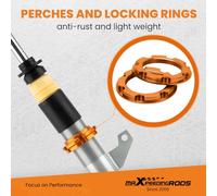 maXpeedingrods Sospensione filettata regolabile in altezza per VW Caddy MK3 MK4 FWD 2CB 2CJ 2KB 2K ammortizzatore