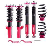 maXpeedingrods Sospensioni Ammortizzatori e molle Coilover kit per BMW E46 3-Series 1999-2006, Rosso, Alluminio, Montaggio su sfera, 4 Count