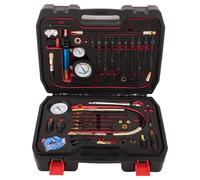 maXpeedingrods Tester di compressione per motori a benzina e diesel 46pezzi | tester di perdita di pressione per motori diesel, benzina, auto, camion, 50 bar, M10 M-12 M14 M-18