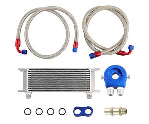 maXpeedingrods Universal 13 Row AN-10 Kit radiatore olio Oil Cooler Filter Adapter Oil Line Kit