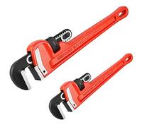 MaxPower 2 pezzi set di Chiave Giratubi 250mm/300mm Chiave Giratubi Regolabile Professionale Strumenti per la riparazione di impianti idraulici