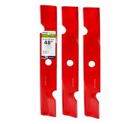 Maxpower 561144B 3-High Lift Blade Set per 48" Exmark sostituisce OEM # 103-6401 e 103-6401-S, Rosso