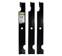 Maxpower 561149B - Set di 3 Lame per Tosaerba Cut Bad Boy da 137,2 cm, sostituisce OEM n. 038-0005-00, Colore: Nero