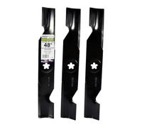Maxpower 561735B - Set di 3 Lame per Molti tagliaerba da 48" Tagliaerba Craftsman, Husqvarna, Poulan, sostituisce OEM # 173920, 180054, 532180554, 575938201, PP24005.