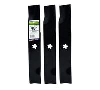 MaxPower 561743B Blade Set for 48" Cut Poulan, Husqvarna, Craftsman Replaces OEM No. 539-113425, 48 inch, Black