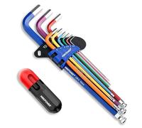 MaxPower 9 Pezzi Set Chiavi Esagonali 1.5mm-10mm con Maniglia a T