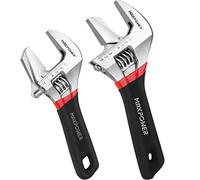 MaxPower Multifunzione 2 pezzi Chiave Regolabile 150 mm/200 mm Apertura Massima 35 mm/48 mm Può essere utilizzata come Chiave a Tubo Chiave a Rullino Set