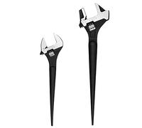 MaxPower Set di Chiavi Inglesi Regolabili, Set da 2 Pezzi Chiavi a Rullino con Ampia Apertura - Chiave da 400mm con Testa a Martello e Chiave per Tubo (300mm e 400 mm)