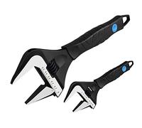 MaxPower Set di Chiavi Regolabili, 2 Pezzi Chiave Inglese Regolabile Chiave Regolabile a Rullino Grande Apertura Misura (15 cm e 25 cm in una Custodia)