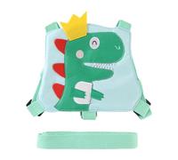 MAXQUU 1 cinghia posteriore anti-smarrimento con 1 corda, cintura posteriore anti-perdita per bambini, adatta per bambini di età compresa tra 1 e 3 anni, manufatto anti-perdita (verde), 24 * 16 cm