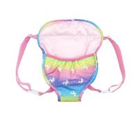 MAXQUU 1 portabottiglie per bambini, giocattolo in peluche, tracolla doppia regolabile, pratico accessorio per bambola, trasportino giocattolo per bambini, regalo di compleanno per ragazze. (rosa)