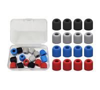 MAXQUU 16 tappi auricolari in memory foam, con 1 scatola di immagazzinaggio, tappi di ricambio per auricolari, copriauricolari con cancellazione del rumore, auricolari in-ear