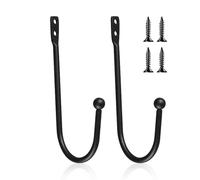 MAXQUU 2 ganci per tende con pacchetto di montaggio, ganci per tende, ganci per montaggio a parete