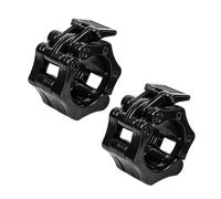 MAXQUU 2 manubri da 30 mm, con fibbia a sgancio rapido, clip per bilanciere (nero)