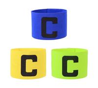 MAXQUU Braccialetti sportivi da capitano, 3 pezzi, bracciali sportivi regolabili, unisex capitano, bracciali flessibili sportivi, adatti per rugby, calcio, hockey