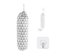 MAXQUU L'organizer da cucina viene fornito con 1 gancio per riporre sacchetti di plastica, organizzatore da parete, portatile, borsa per la vita e custodia per la casa., grigio., 55 x 23 cm