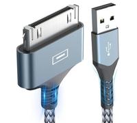 MaxRenard Cavo di ricarica per iPod, da USB a 30 pin, compatibile con iPhone 4/4S/3G/3GS, iPad 1, 2, 3, iPod Touch/Classic/Nano, per ricarica e sincronizzazione dati (2 m)