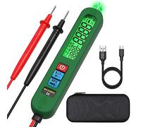 MAXRIENY Multimetro Digitale Intelligente Penna Tester Ricaricabile Tester di Tensione Diodo Resistenza Continuità Frequenza Filo Vivo Voltmetro con Torcia