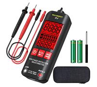 MAXRIENY Multimetro Voltmetro Digitale intelligente Ohmmetro Display a 3 risultati Tester Resistenza Frequenza Continuità rilevamento della tensione senza contatto Filo vivo Tester